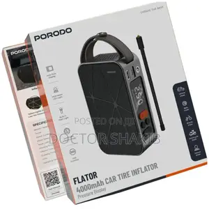 Porodo Flator 4000mAh Portable Car Tire Inflator