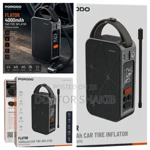 Porodo Flator 4000mAh Portable Car Tire Inflator