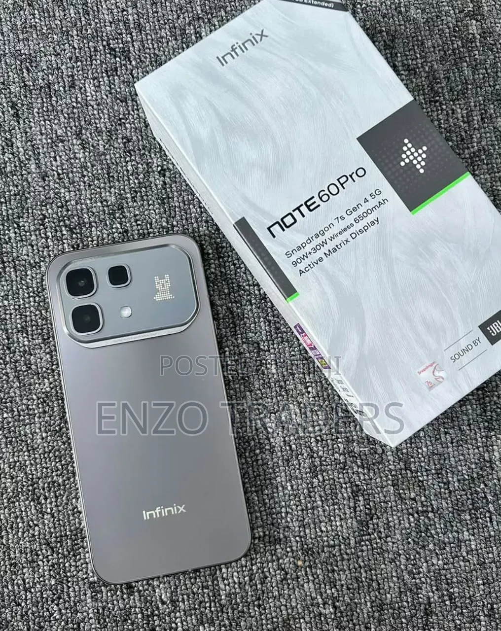 New Infinix Note 60 Pro 256 GB Gray