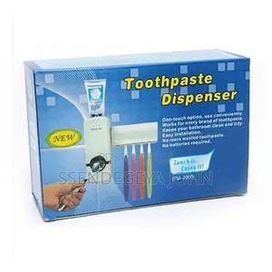 Jx-200 Automatic Toothpaste Dispenser and Toothbrush Holder Set.