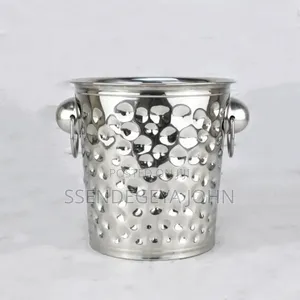 Hammered Stainless Steel Ice Bucket