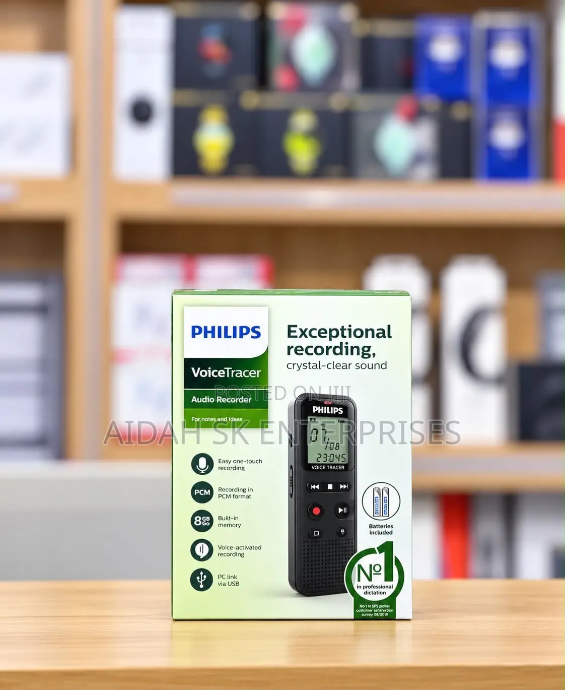 The Philips VoiceTracer DVT1160 Audio Recorder