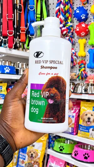 Red VIP Special Shampoo for Brown Dogs – 500ml
