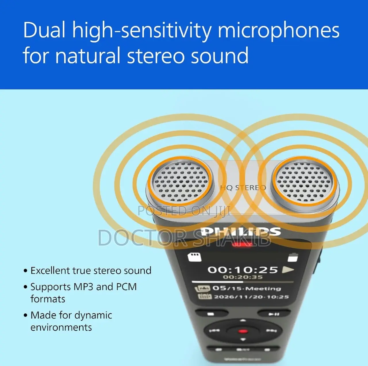 Philips DVT2075 VoiceTracer, Audio Recorder