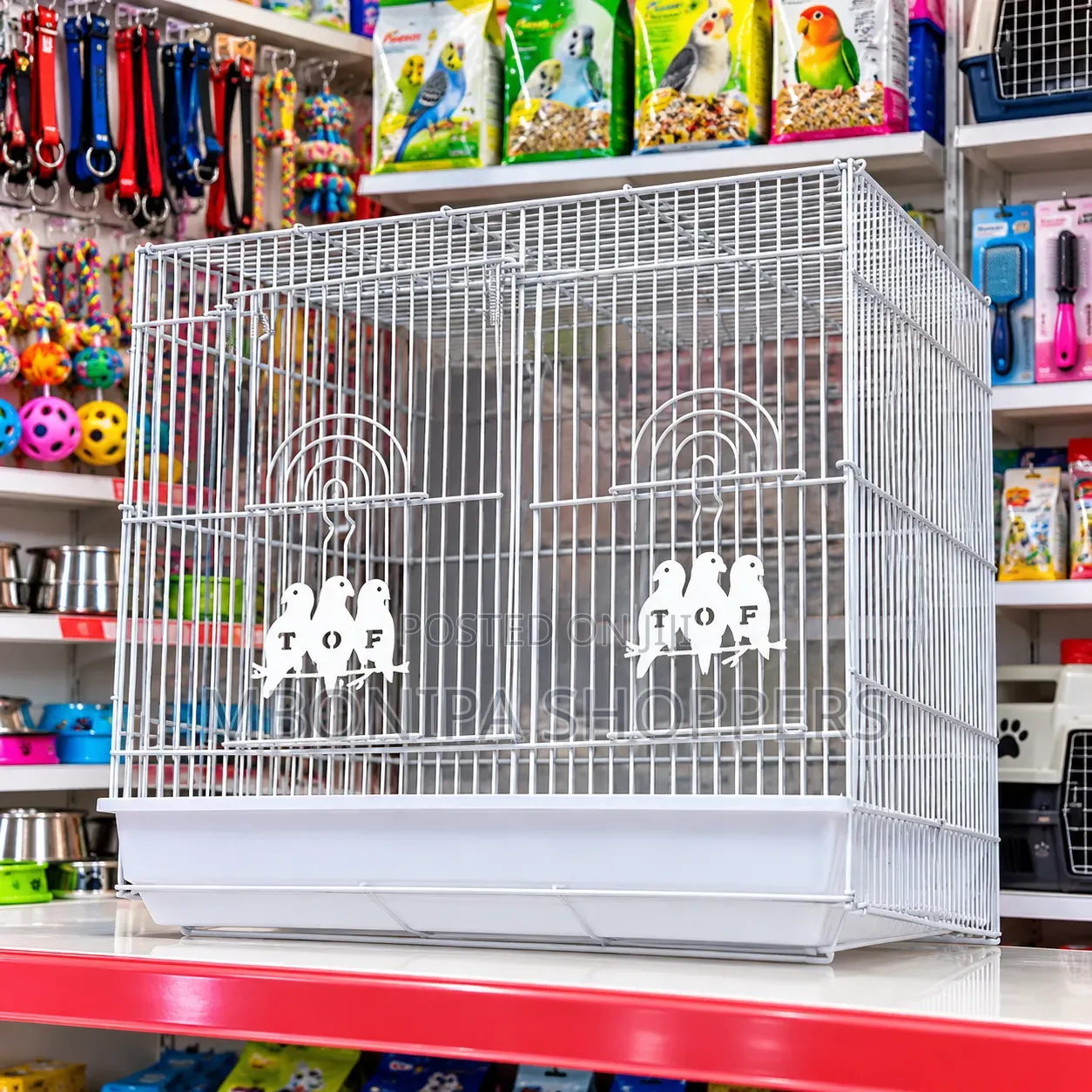 Spacious Wire Bird Cage With Removable Tray