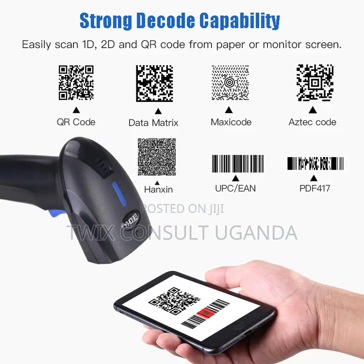 YHD-1100DB 2D Bluetooth Wireless Barcode Scanner