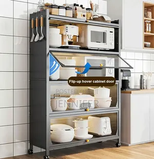 5 Tier Free Standing Kitchen Storage Shelf Rack