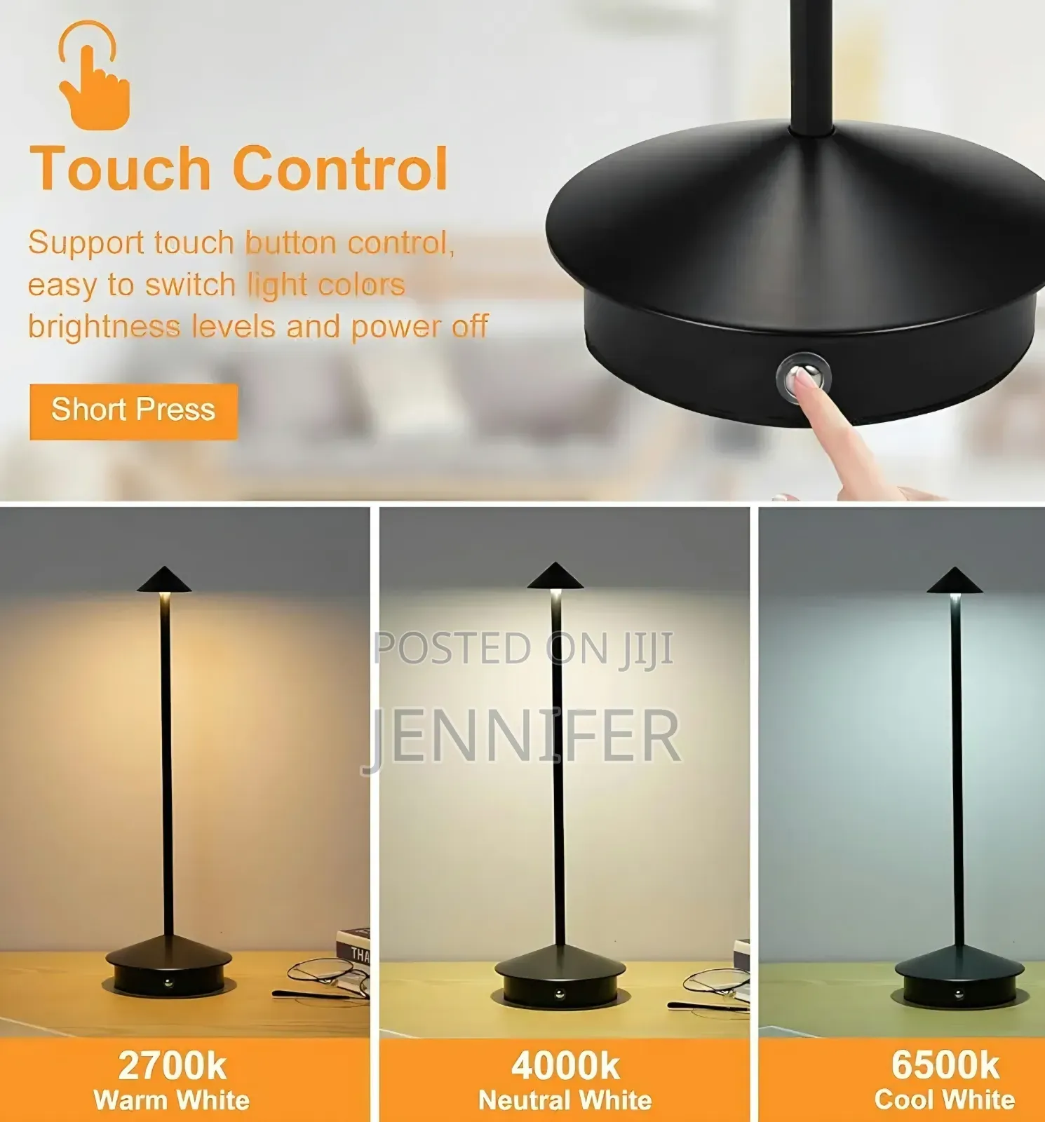Cordless Rechargeable Arrow Mini Table Lamp