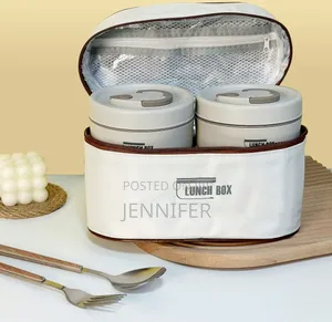 5-in-1 Food Flask With an Insulated Bag Carrier