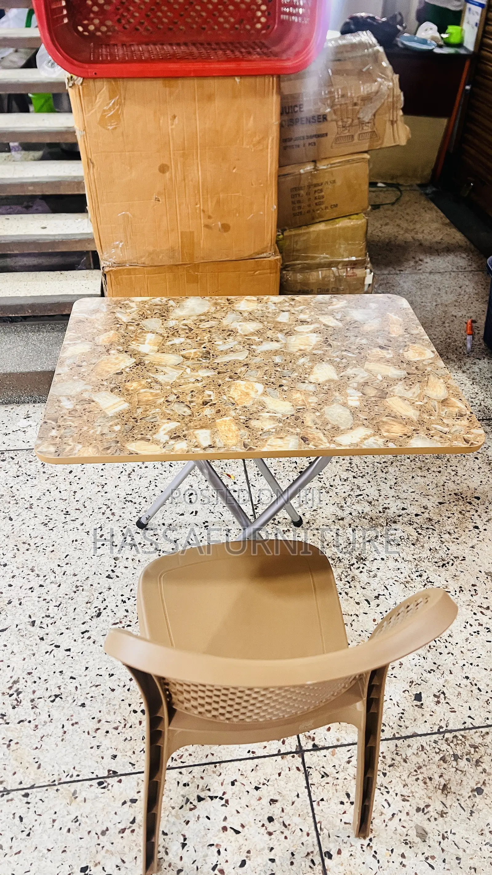 Foldable Reading Table With Chair