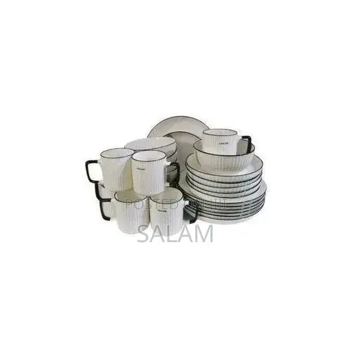 12pcs-(3 Plates, 3cups, 3 Saucers 3 Side Dish) Dinner Set