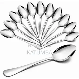 Set 24 Stainless Steel Table Spoons and Forks + Free Stainless Stand