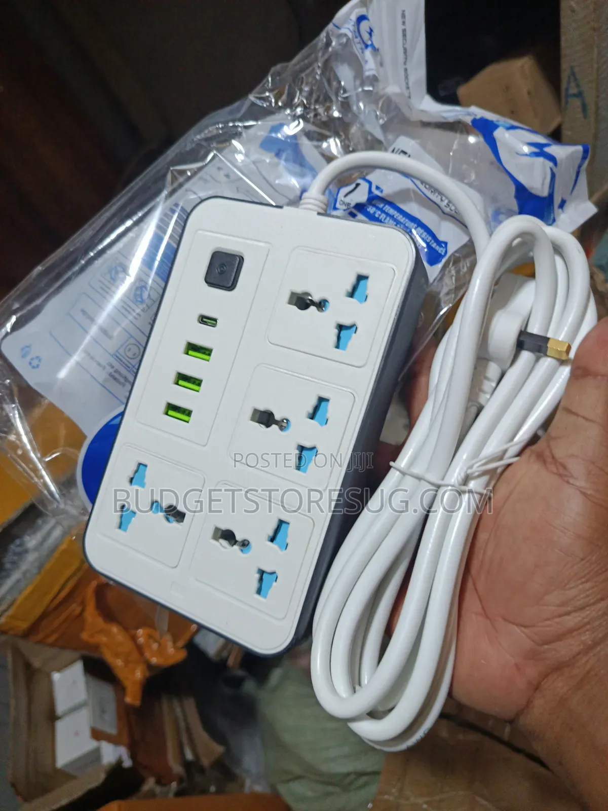 8 in 1 Extension Board With 4 Universal AC Sockets