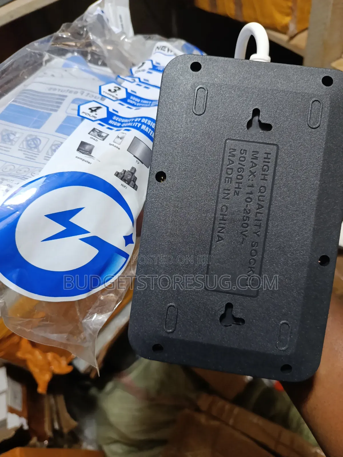 8 in 1 Extension Board With 4 Universal AC Sockets