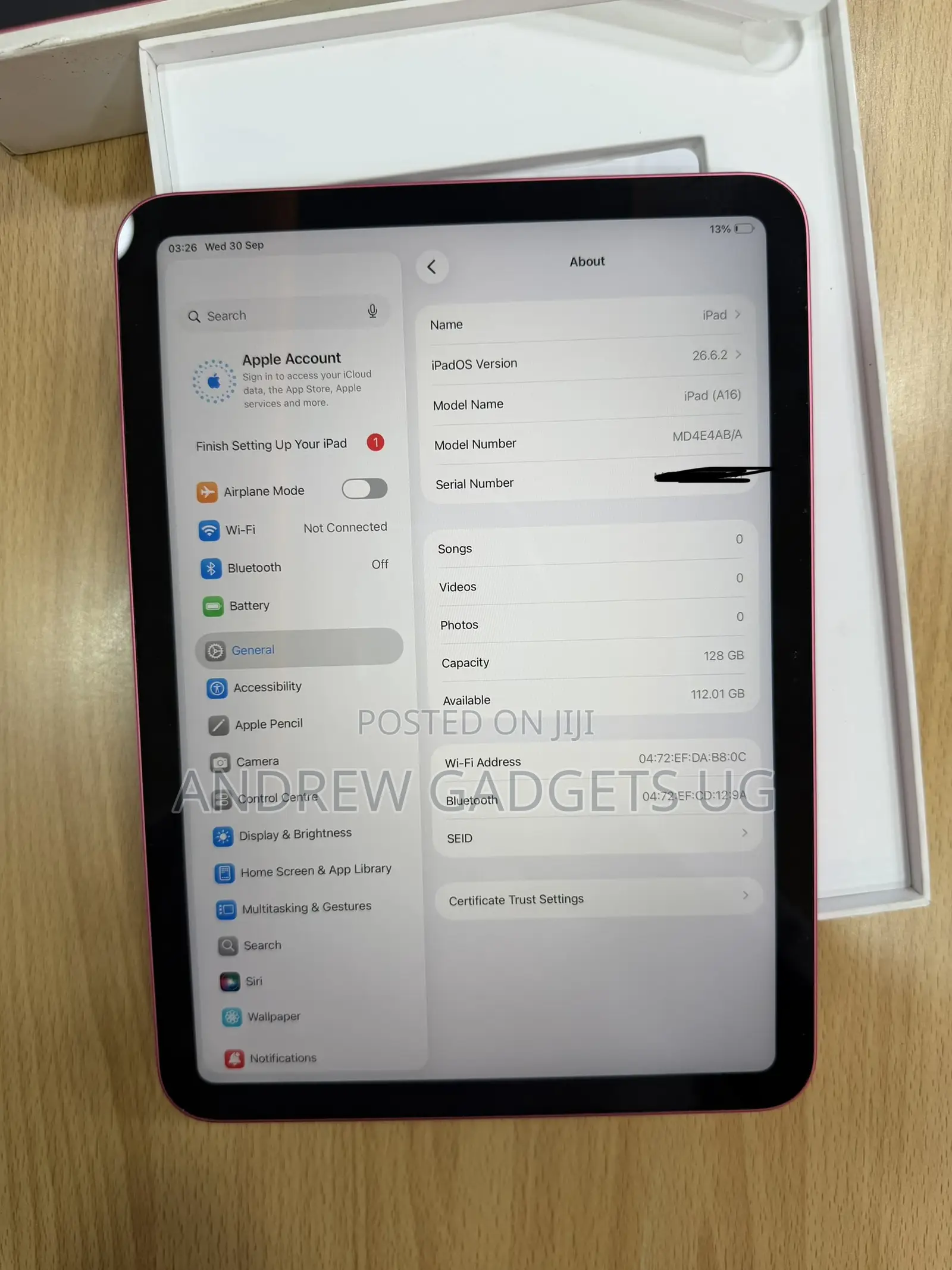 Apple iPad (2022) 128 GB Pink