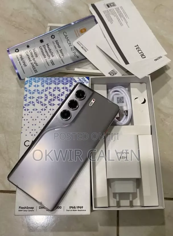 New Tecno Camon 40 Pro 4G 256 GB Gray