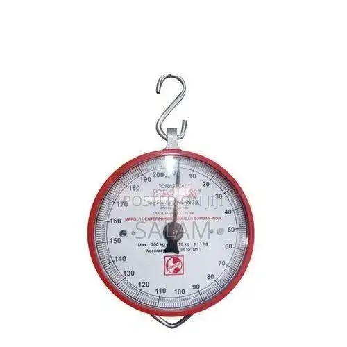 Hanging Weighing Scale With 200Kg Maximum - Red.