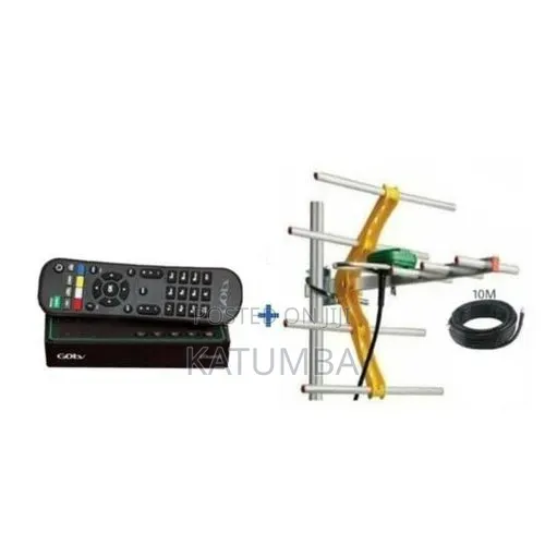 GOtv Decoder + Remote Control - Enjoy Quality Digital TV Black