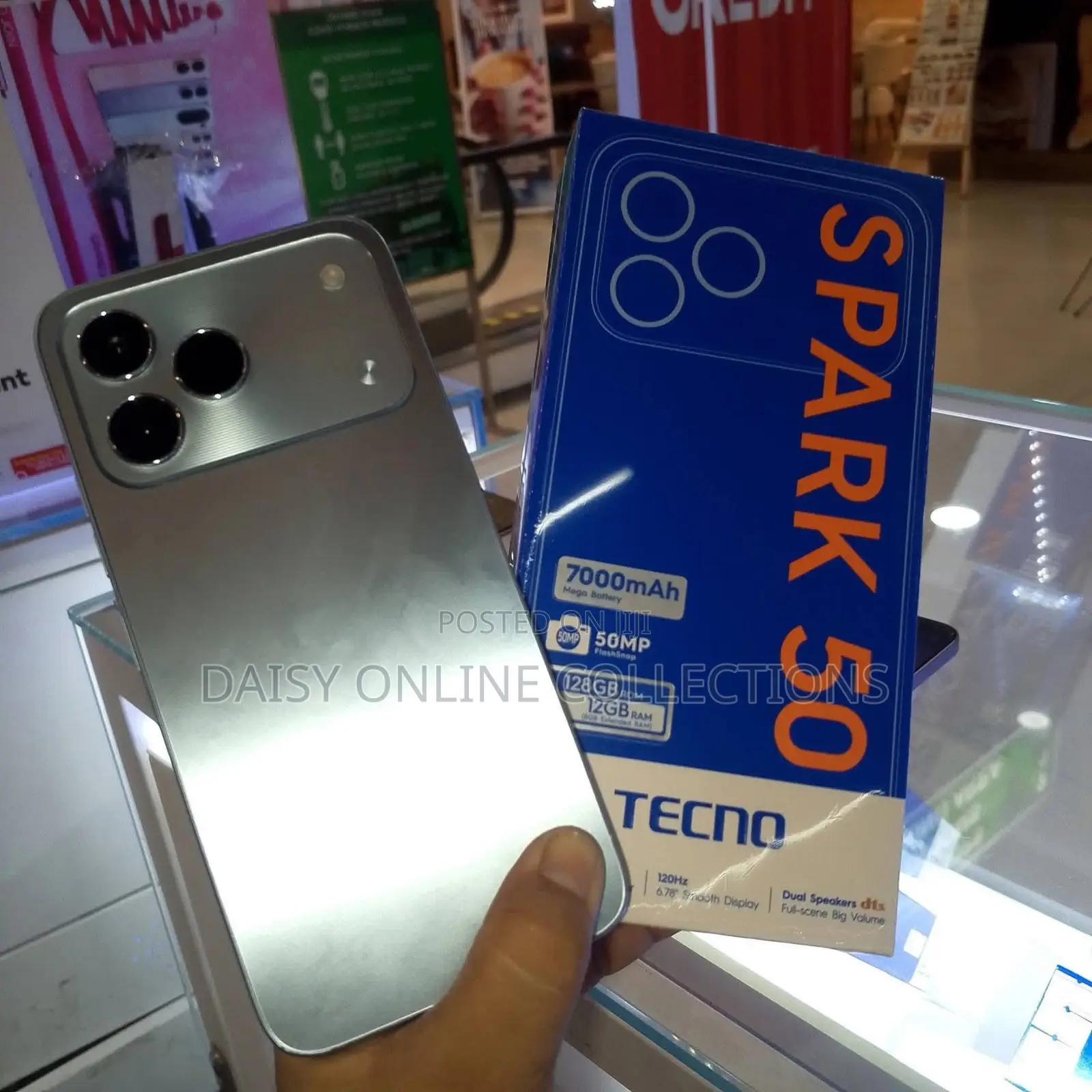 New Tecno Spark 50 128 GB Silver