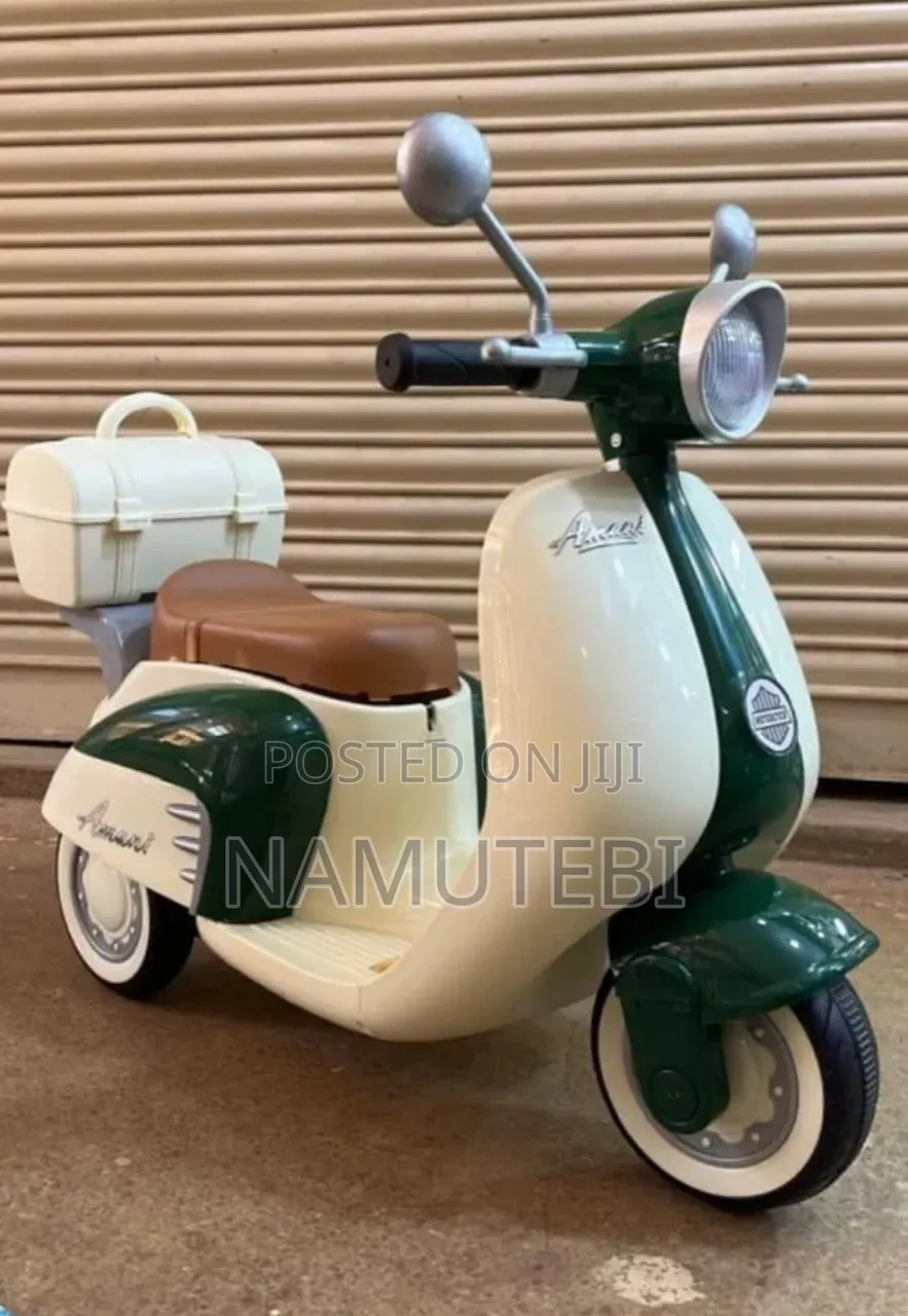 Kids' Electric Ride on Vespa Style Scooter