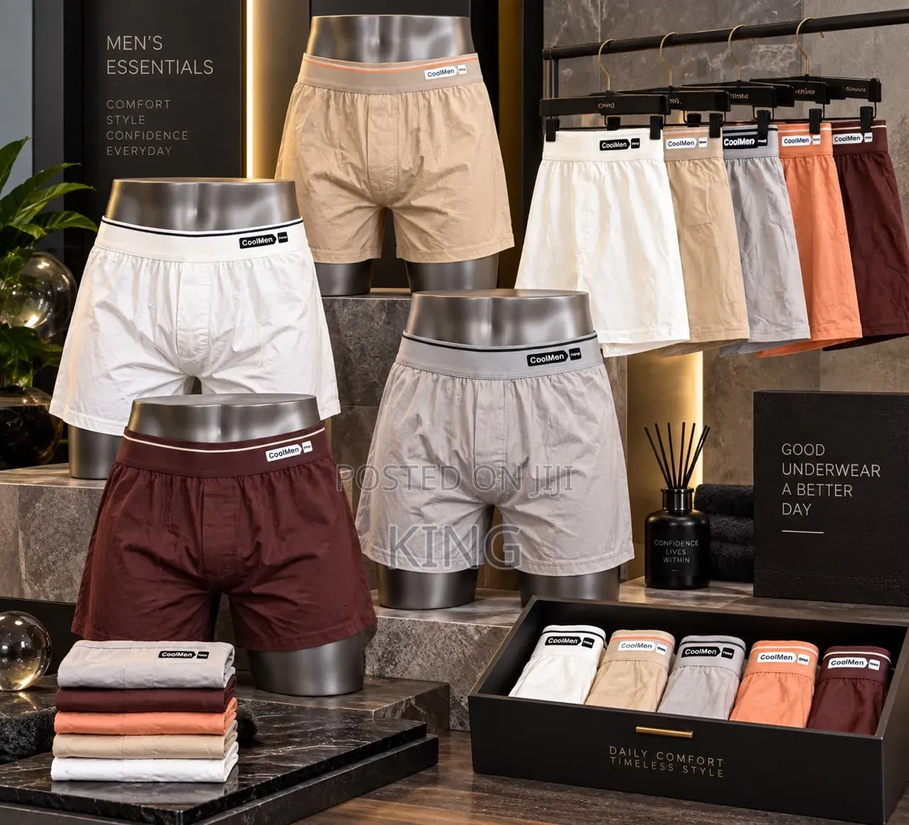Cool Men's Boxers, Premium Cotton Underwear