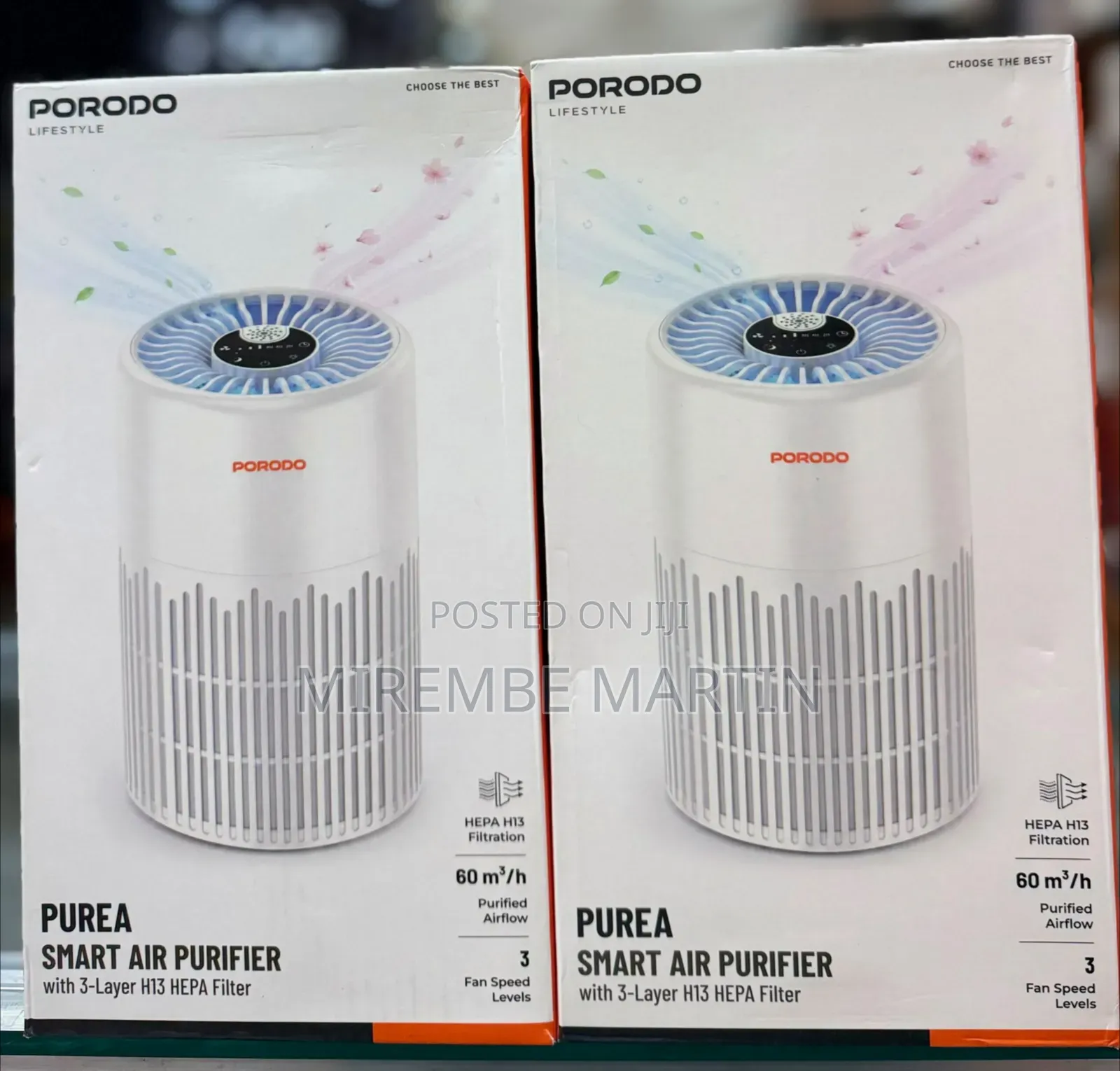 Porodo Purea Smart Air Purifier With 3 Layers