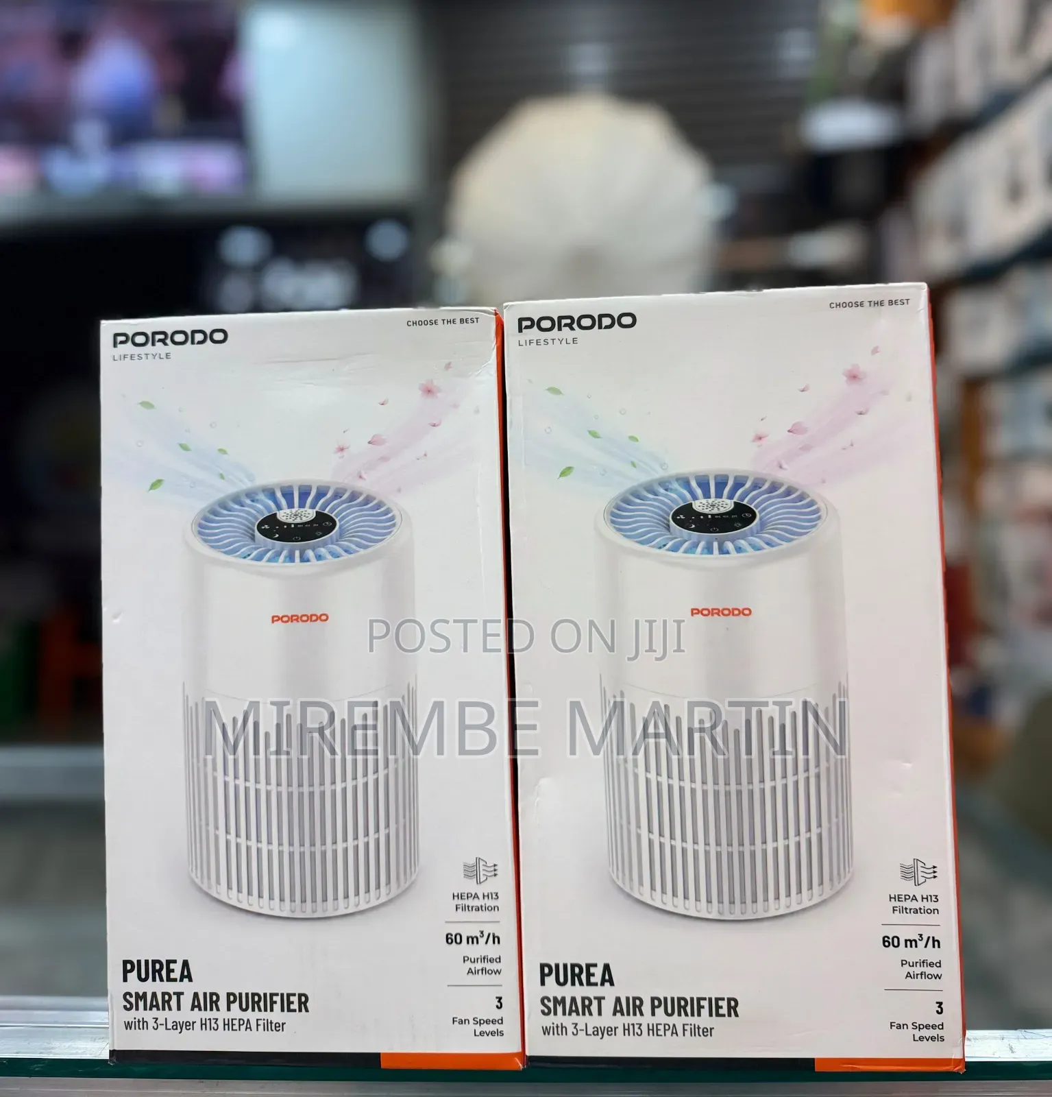 Porodo Purea Smart Air Purifier With 3 Layers