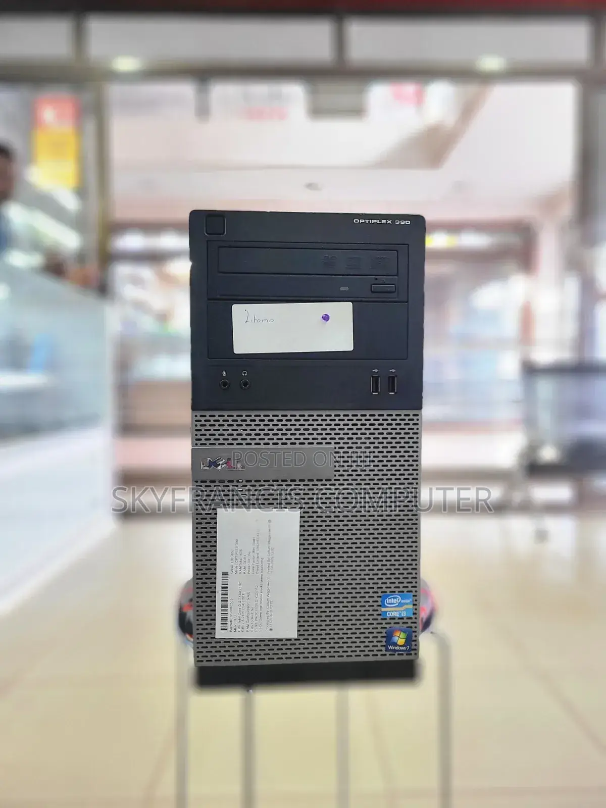 Desktop Computer Dell OptiPlex 390 8GB Intel Core i3 HDD 500GB
