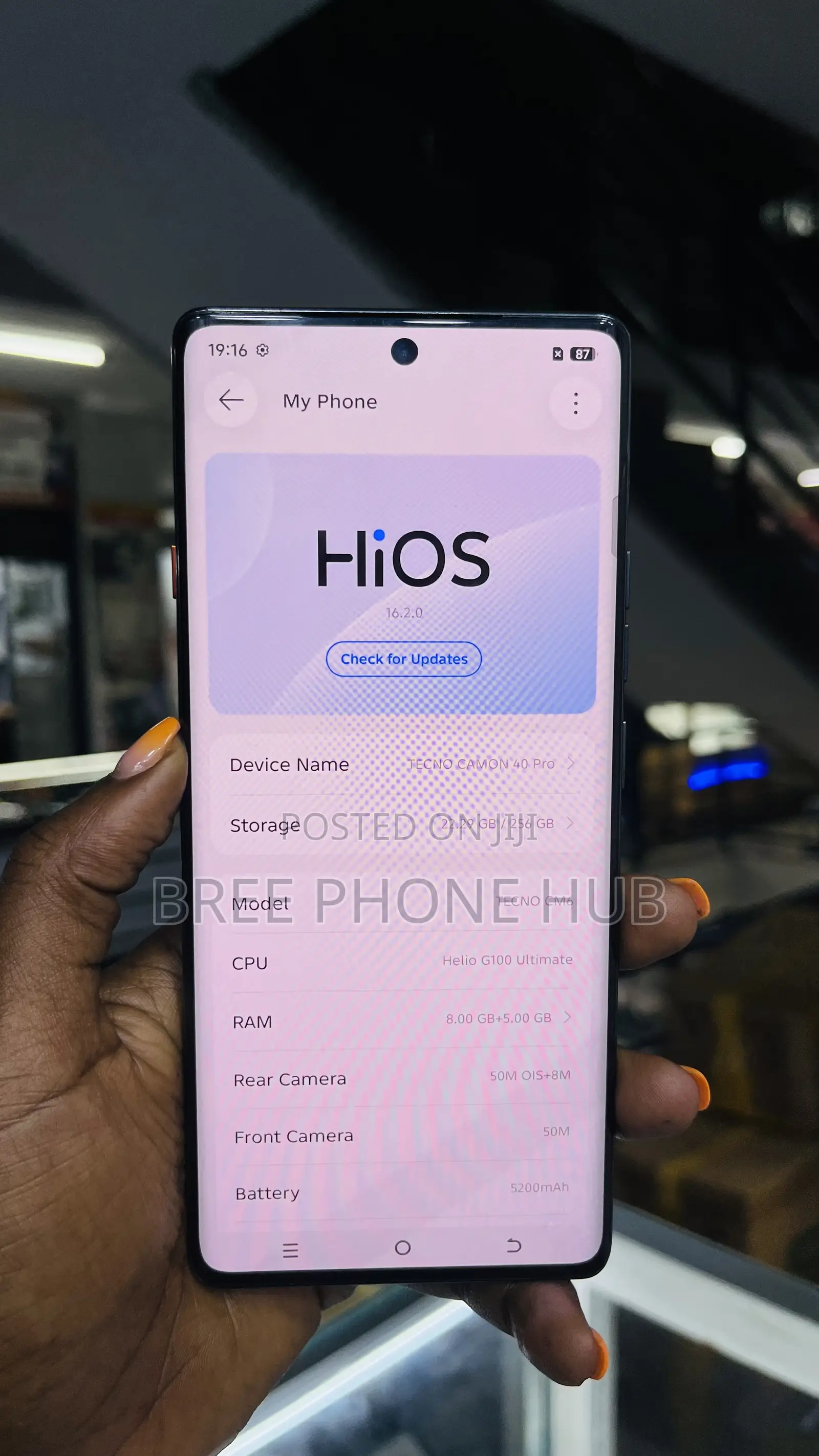 Tecno Camon 40 Pro 4G 256 GB Gray