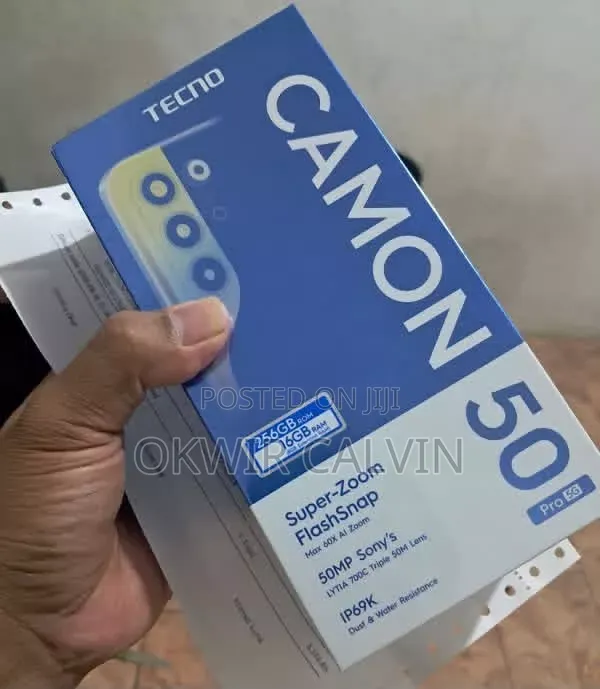 New Tecno Camon 50 Pro 256 GB Gray