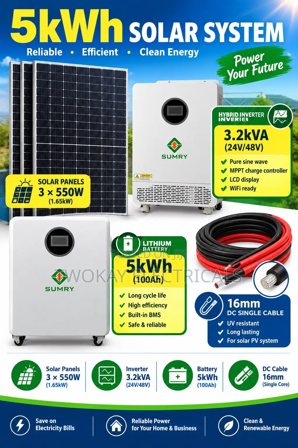 5kwh Solar System ALL IN ONE
