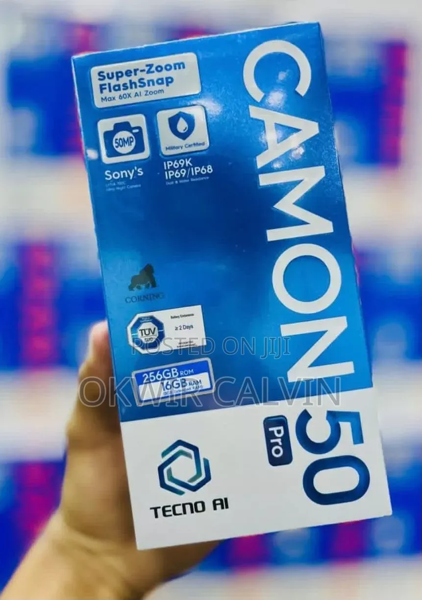 New Tecno Camon 50 Pro 256 GB Gray