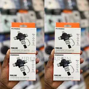 Porodo Minilink Transparent OTG Adapter