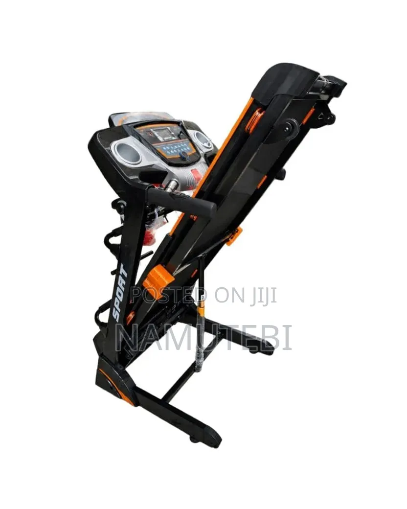 Home and Commercial Treadmill With Speakers, USB Port, Dumbells