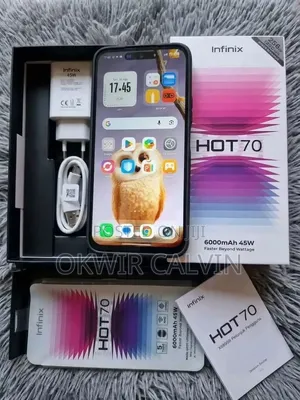 New Infinix Hot 70 128 GB Black