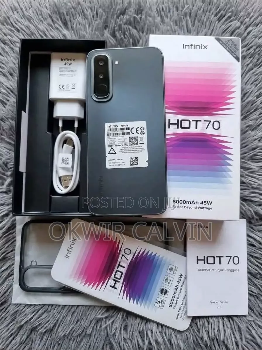 New Infinix Hot 70 128 GB Black