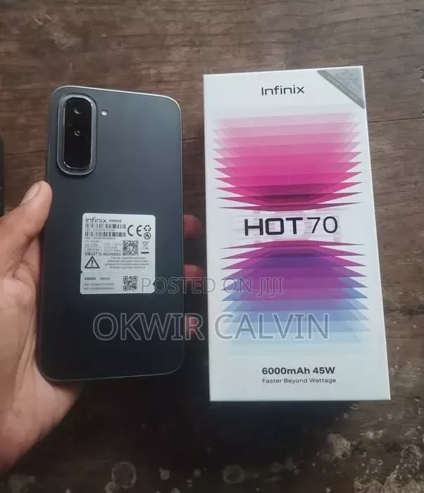 New Infinix Hot 70 128 GB Black
