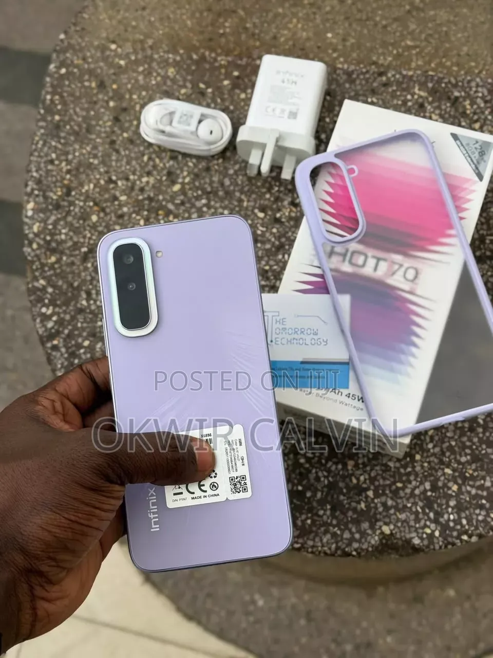 New Infinix Hot 70 128 GB Purple
