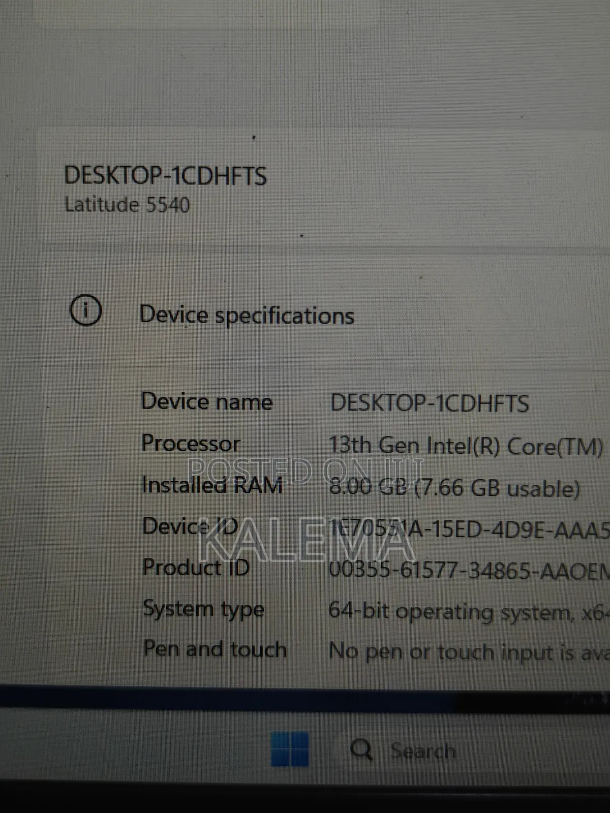 New Laptop Dell Latitude 5540 8GB Intel Core i7 SSD 512GB