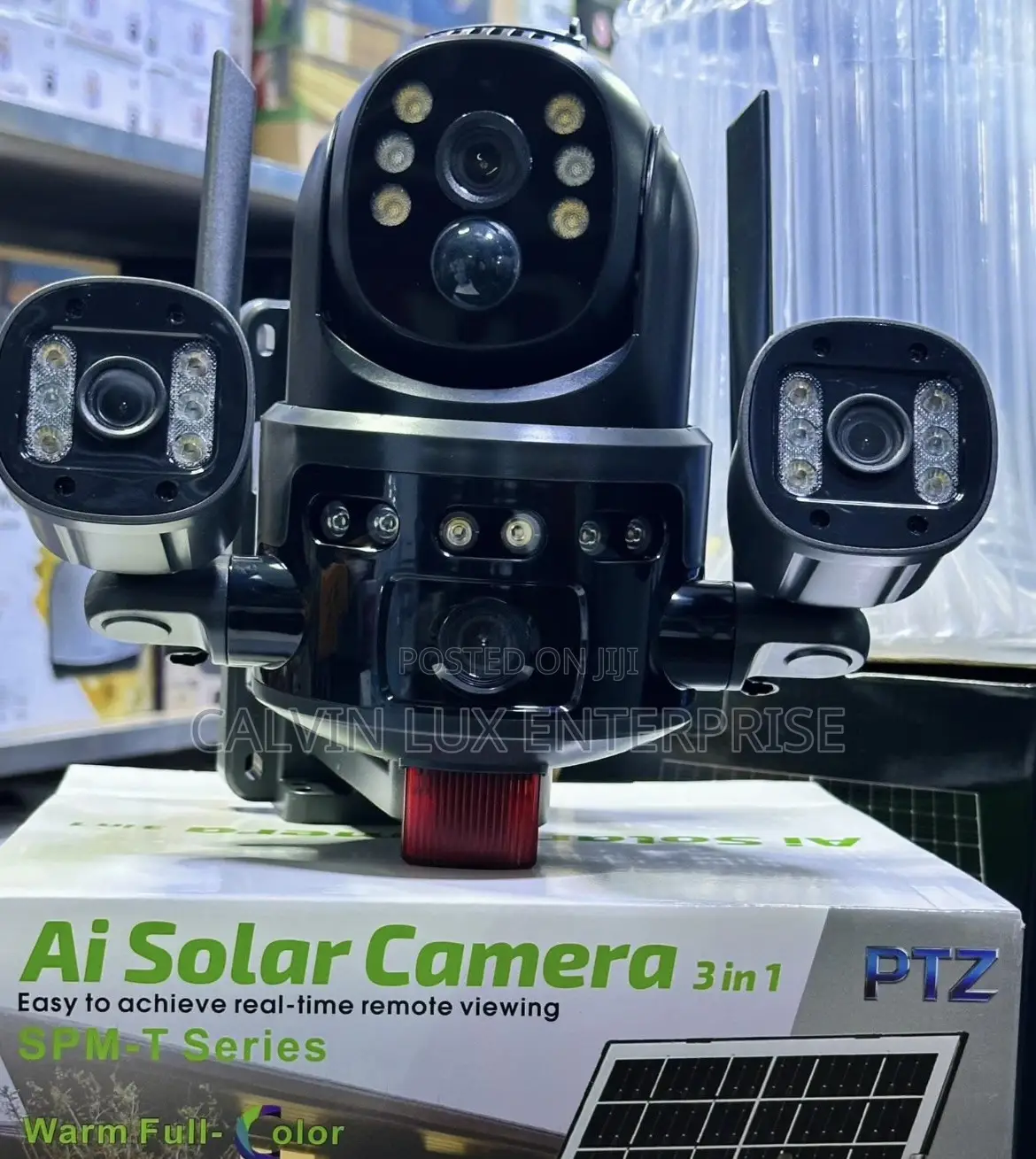 PTZ 3 Lense Ai Solar Camera