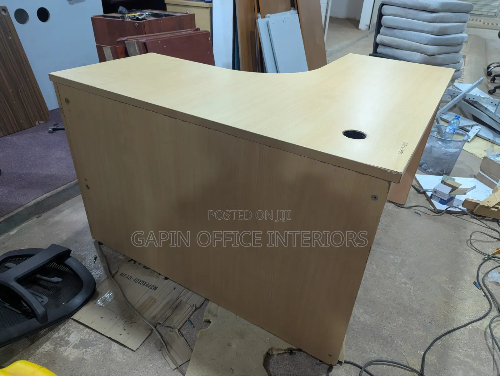 Second Hand Curved Office Table of Size 120cm by 120cm