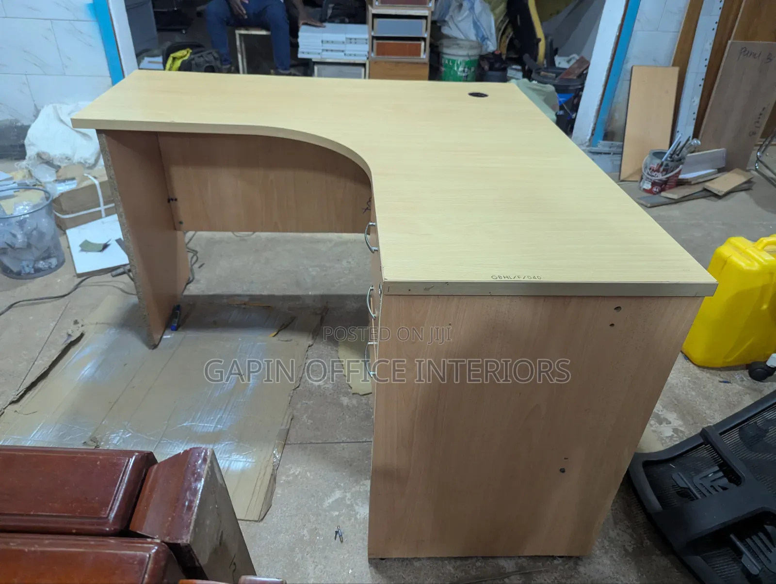 Second Hand Curved Office Table of Size 120cm by 120cm