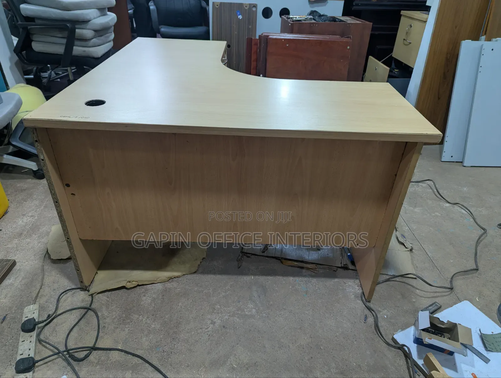 Second Hand Curved Office Table of Size 120cm by 120cm