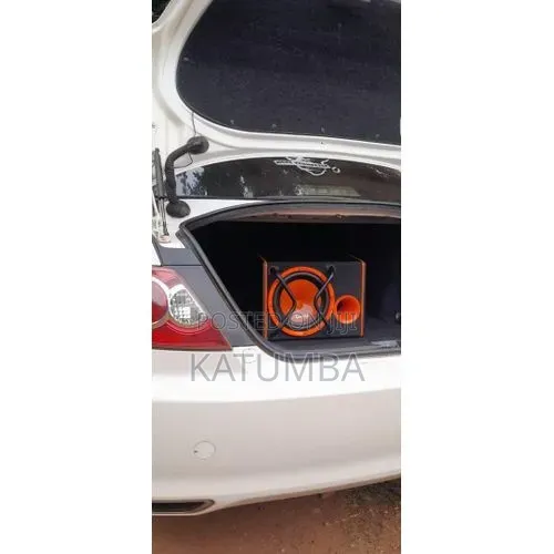 VK Audio High Power Car Subwoofer - Loud Deep Bass - Orange Black