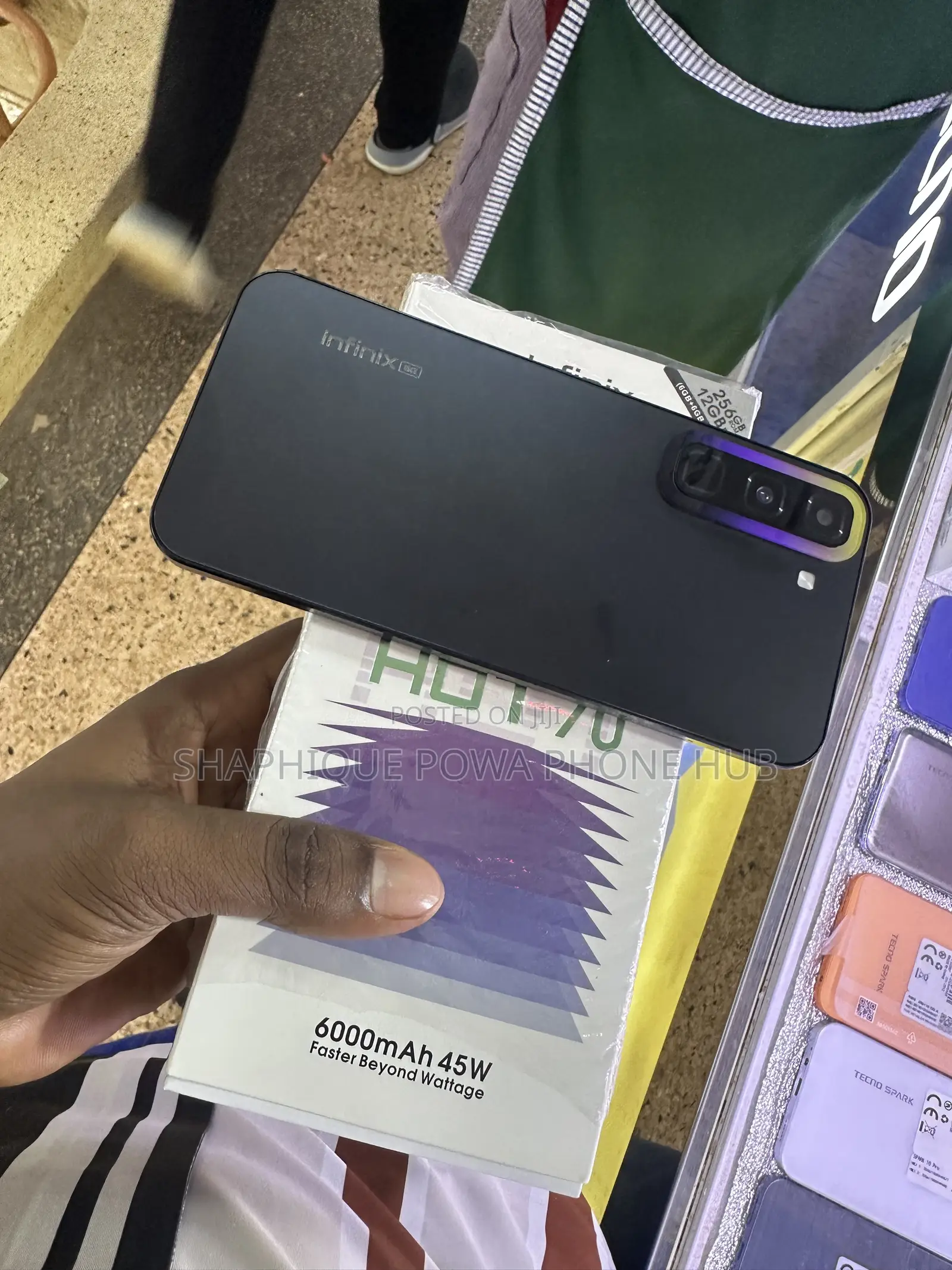 New Infinix Hot 70 256 GB Black