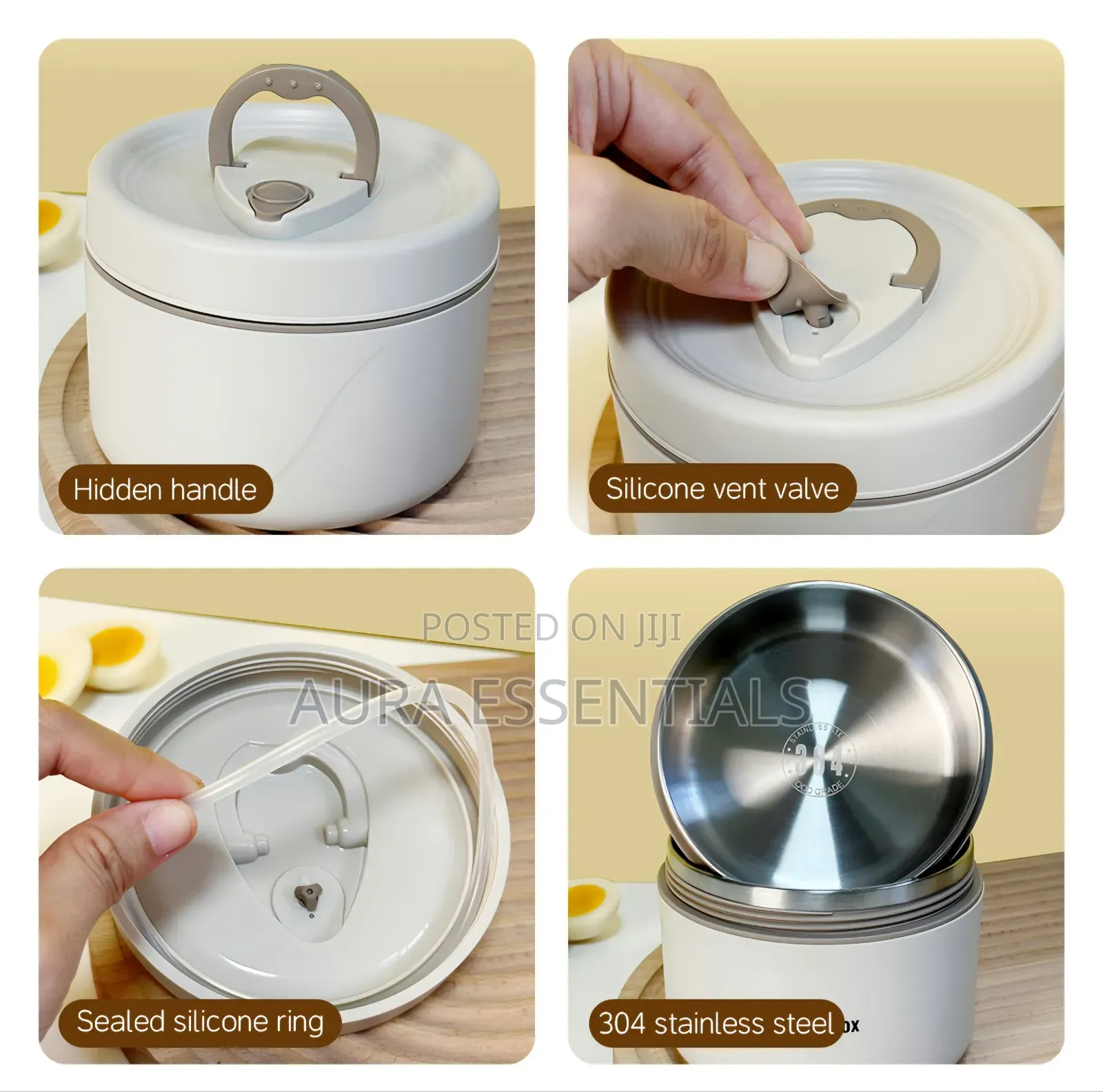 5-in-1 Food Flask With an Insulated Bag Carrier