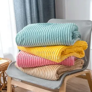 Stripped Throw Blankets