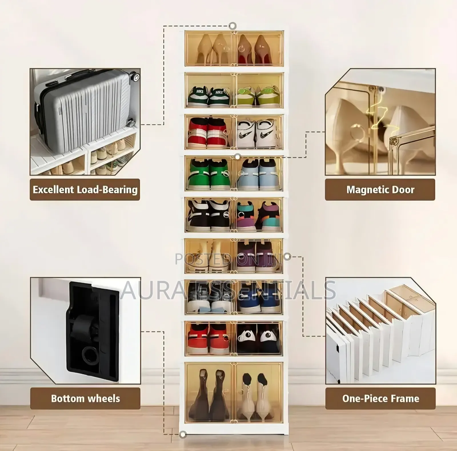 Shoe Rack 9 Layer Foldable Shoe Box