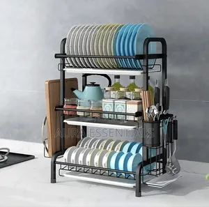 3 Tier Extra Large Carbon Steel Dish Rack
