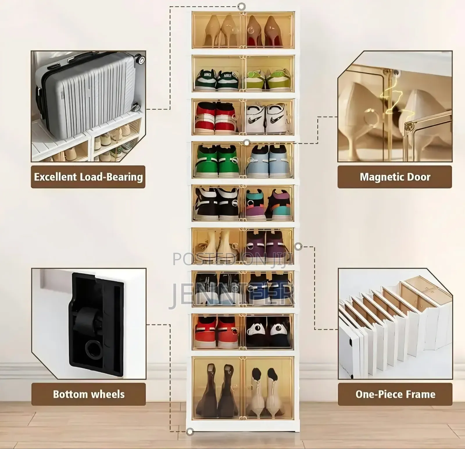 Shoe Rack 9 Layer Foldable Shoe Box